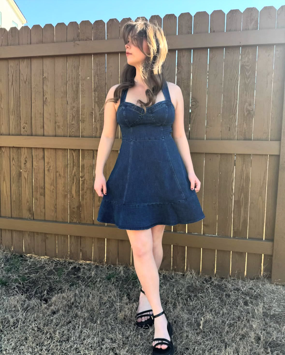 The Azul Denim Dress Happily Styleish The Azul Denim Dress Happily Styleish